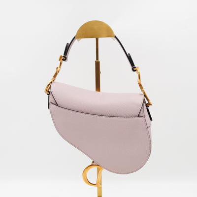 Mini Saddle Bag Light Pink Leather