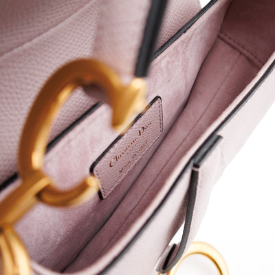 Mini Saddle Bag Light Pink Leather
