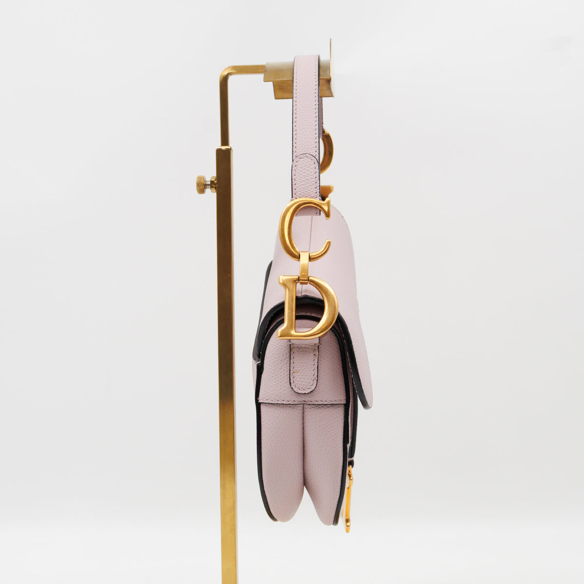 Mini Saddle Bag Light Pink Leather