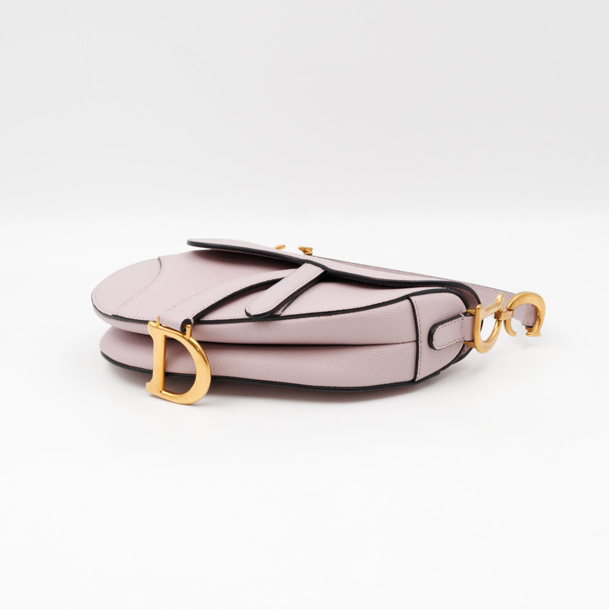 Mini Saddle Bag Light Pink Leather