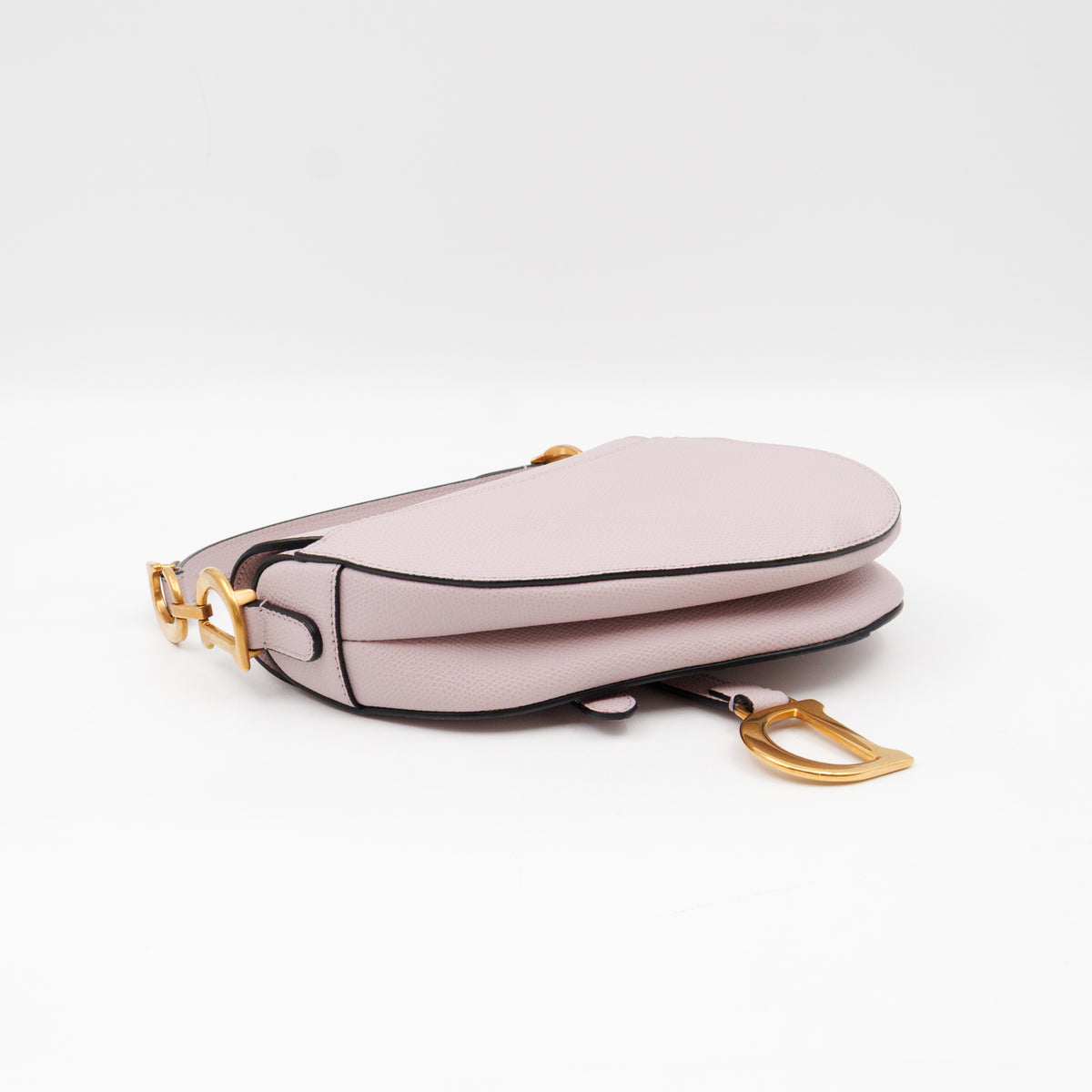 Mini Saddle Bag Light Pink Leather