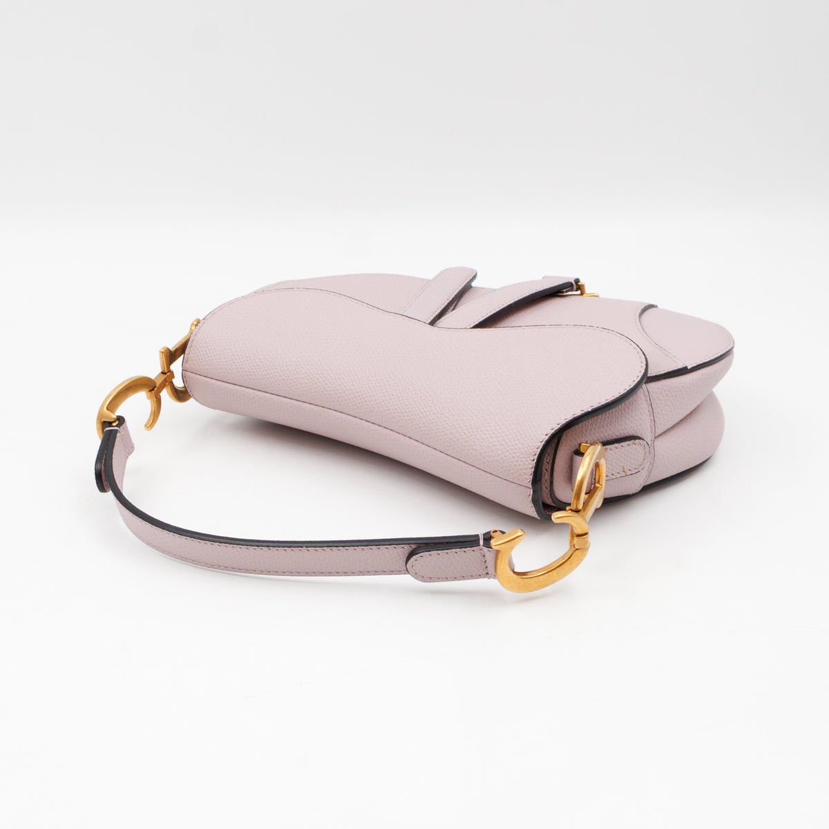 Mini Saddle Bag Light Pink Leather