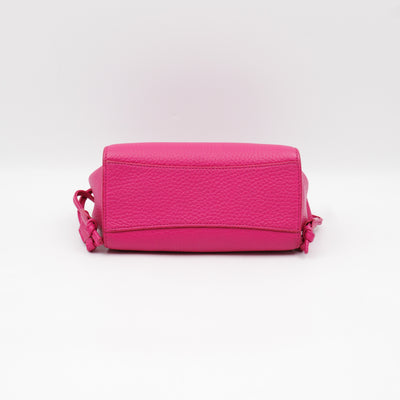 Special Edition Mini lris Neon Pink Grained Leather