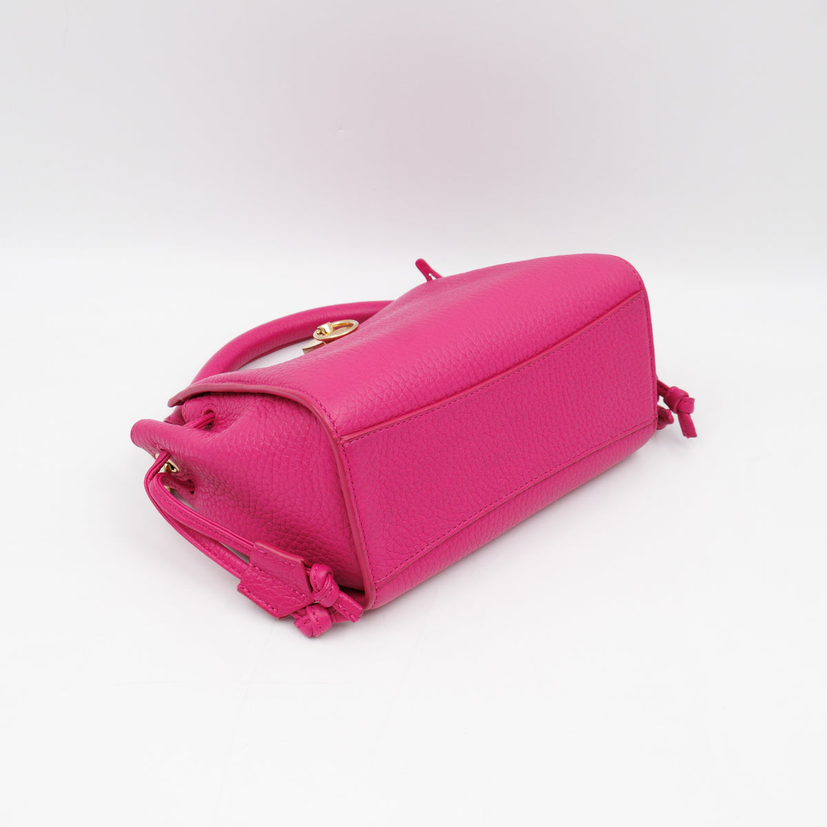 Special Edition Mini lris Neon Pink Grained Leather
