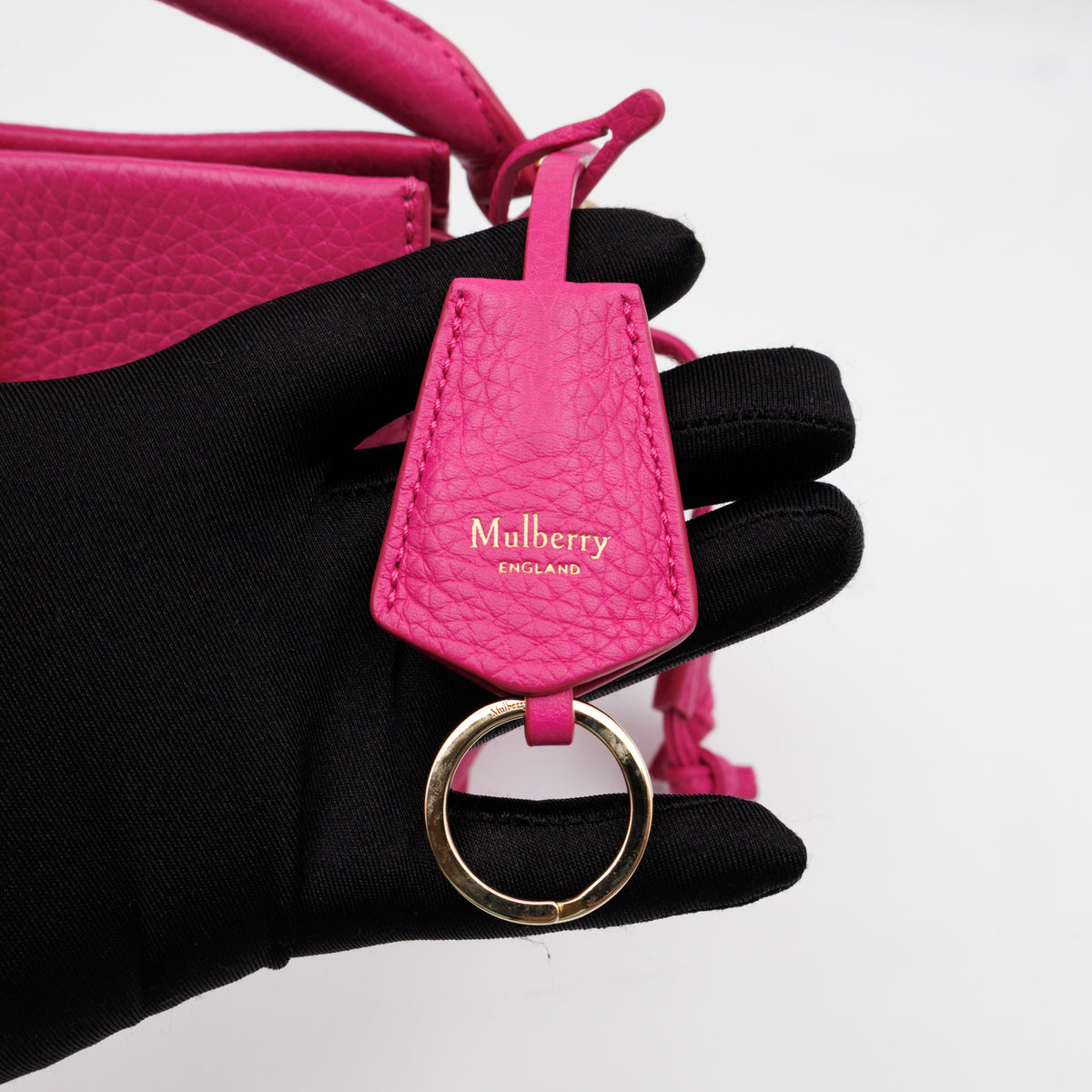 Special Edition Mini lris Neon Pink Grained Leather