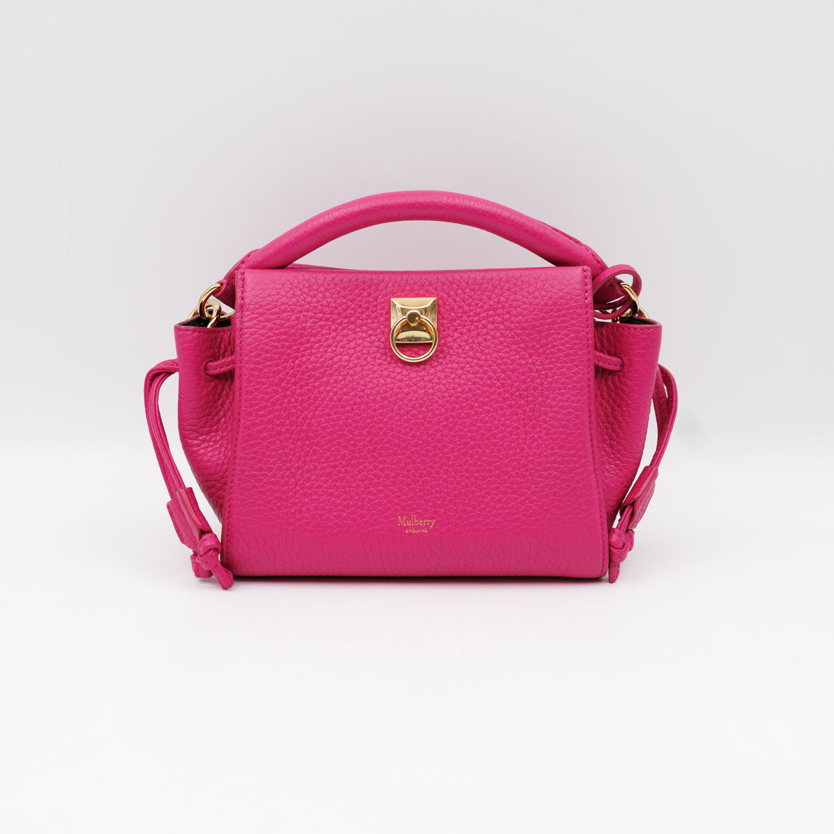 Special Edition Mini lris Neon Pink Grained Leather