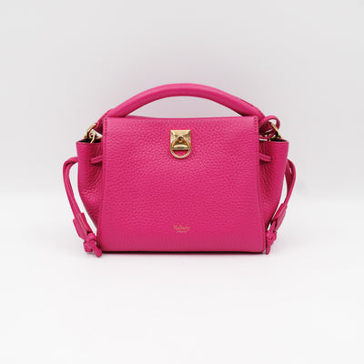 Special Edition Mini lris Neon Pink Grained Leather