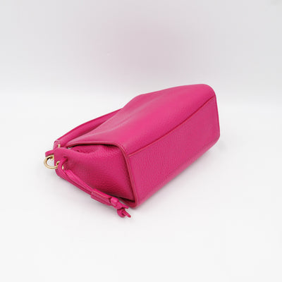 Special Edition Mini lris Neon Pink Grained Leather