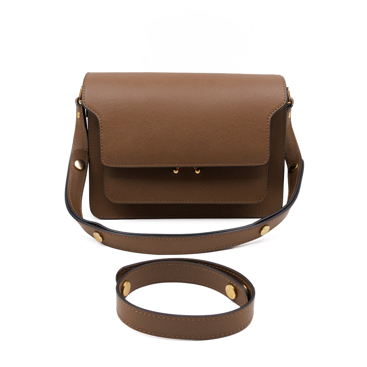 Trunk Bag Medium Brown Leather