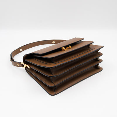 Trunk Bag Medium Brown Leather