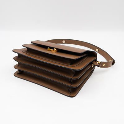 Trunk Bag Medium Brown Leather
