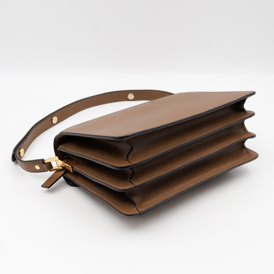 Trunk Bag Medium Brown Leather