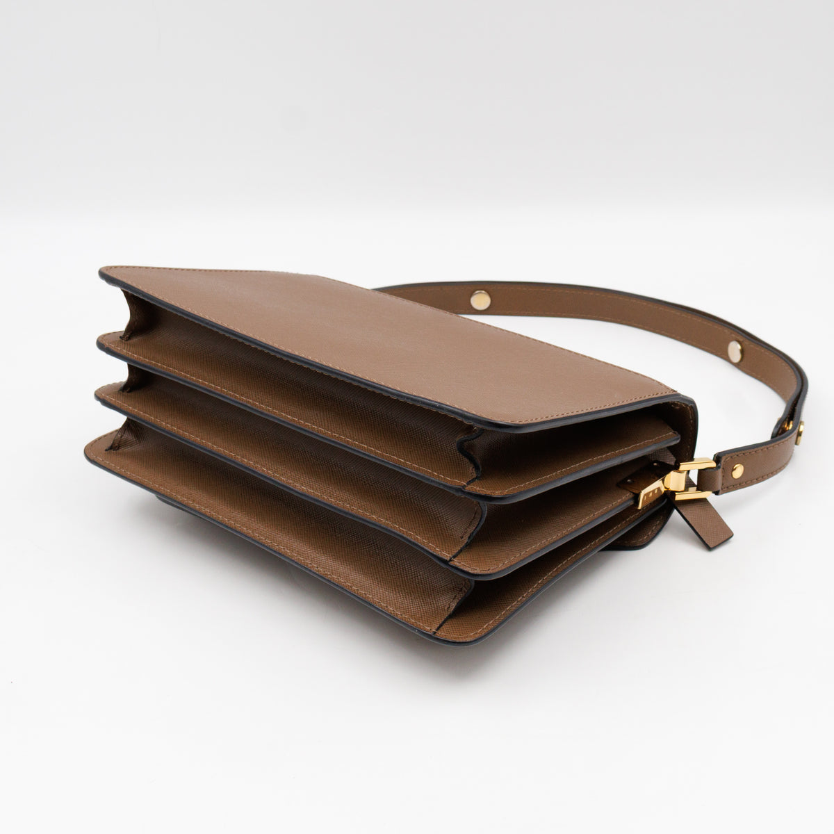 Trunk Bag Medium Brown Leather