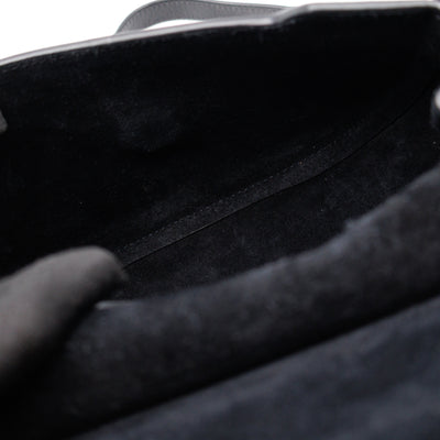 Amberley Small Pearl Satchel Black Leather