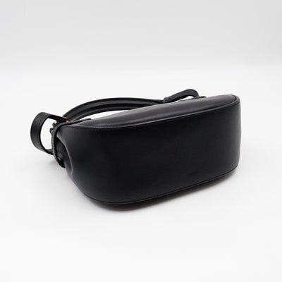 Amberley Small Pearl Satchel Black Leather