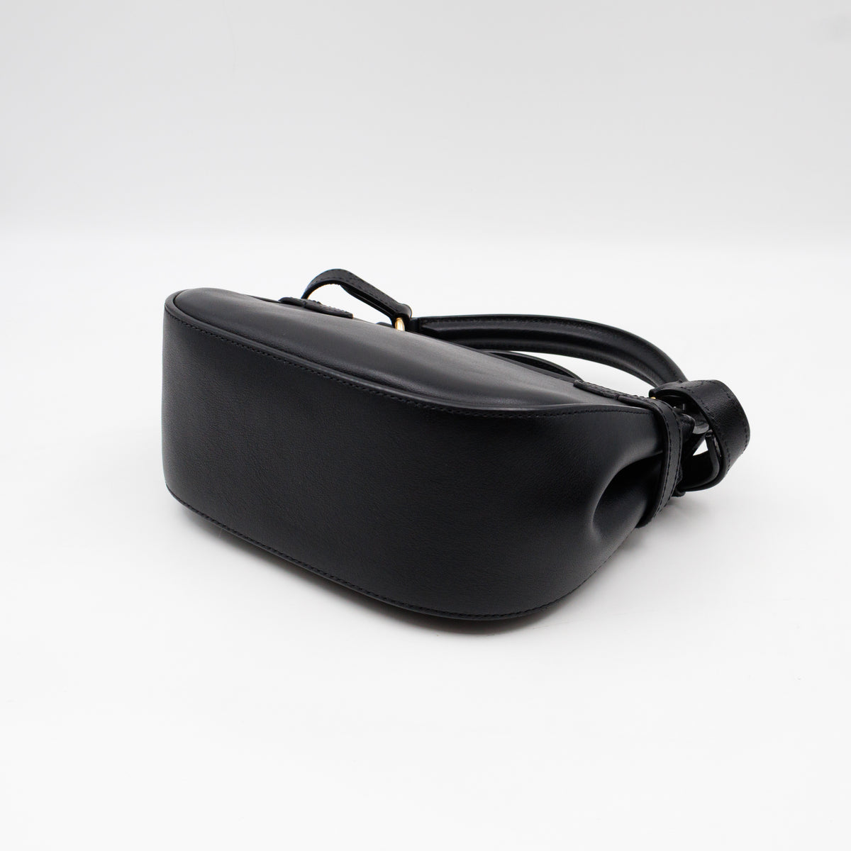 Amberley Small Pearl Satchel Black Leather