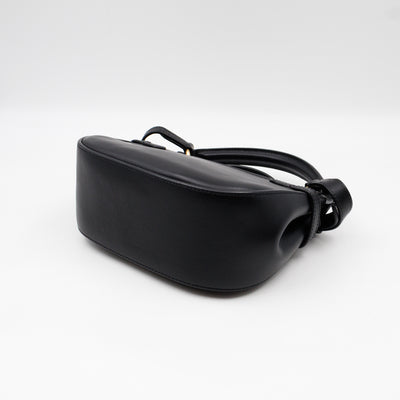 Amberley Small Pearl Satchel Black Leather