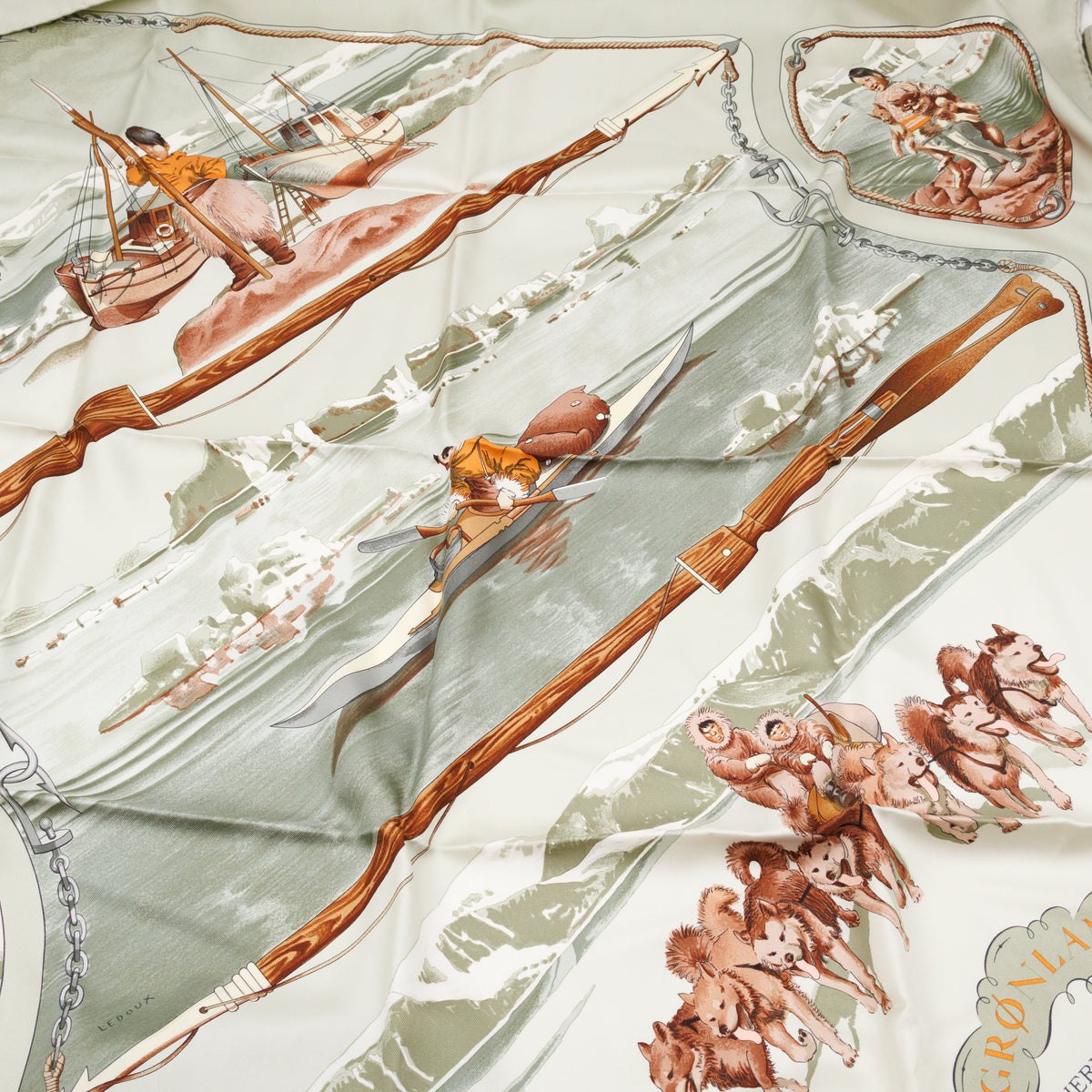 Silk Scarf 90 Grønland