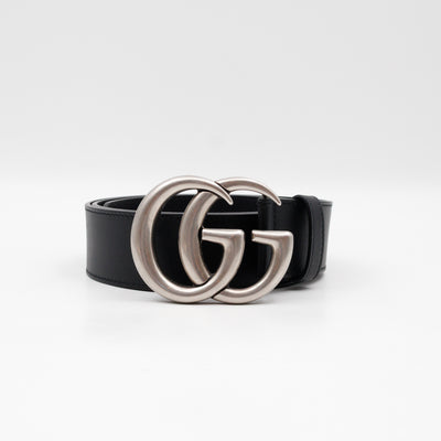 GG Marmont Wide Belt Black Leather 90/36