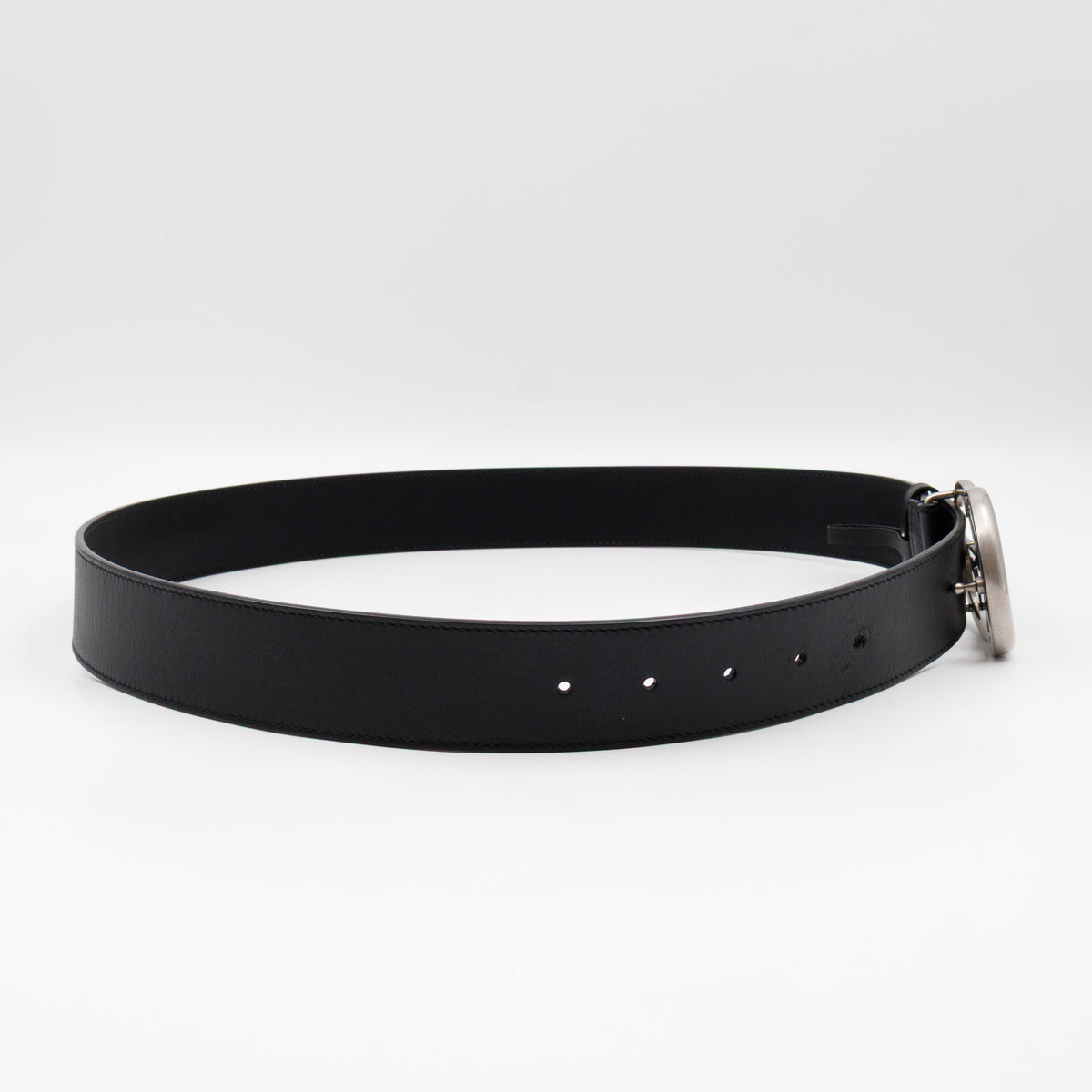 GG Marmont Wide Belt Black Leather 90/36