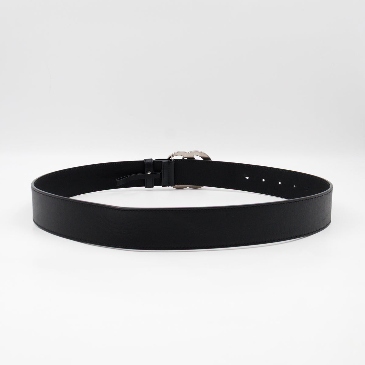 GG Marmont Wide Belt Black Leather 90/36