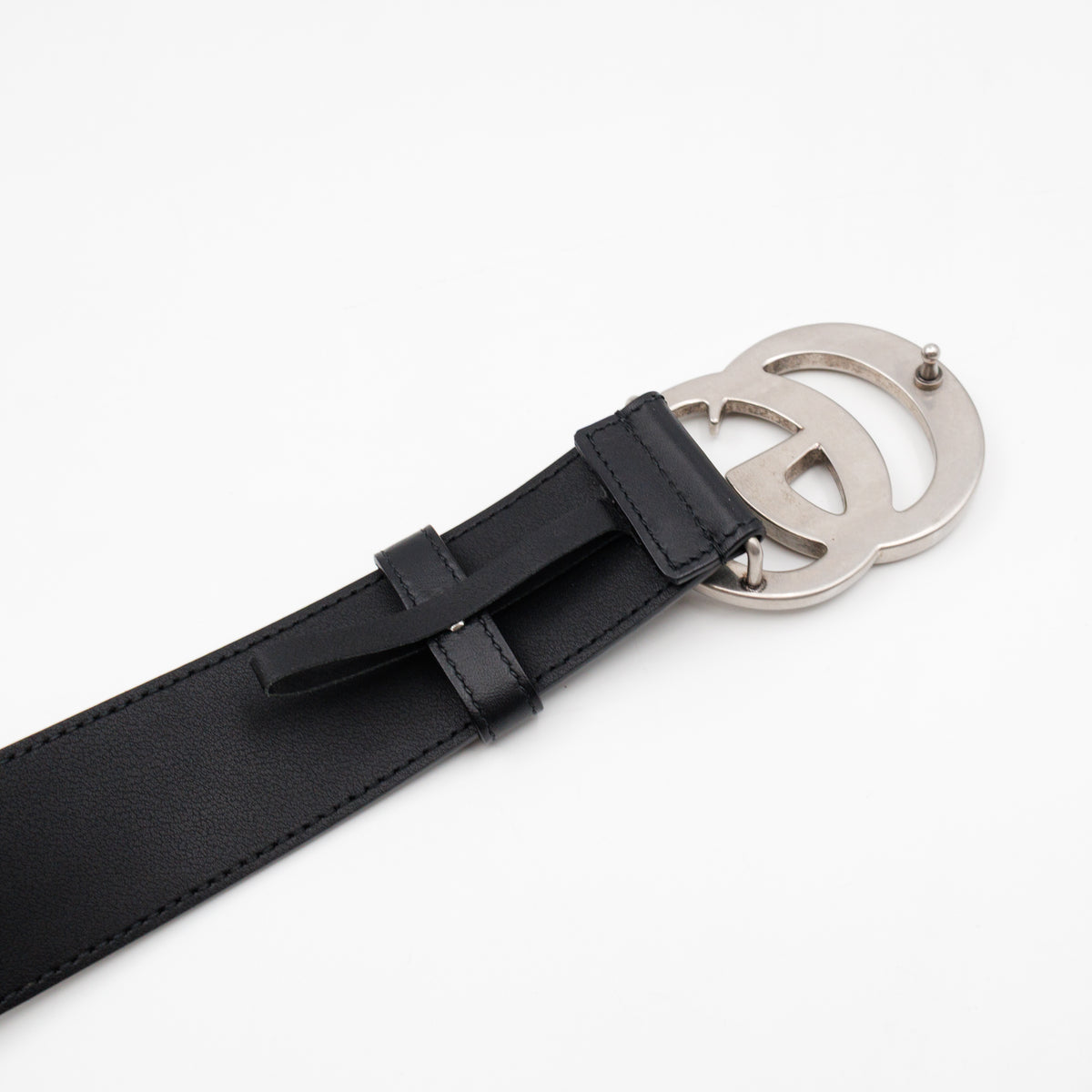 GG Marmont Wide Belt Black Leather 90/36