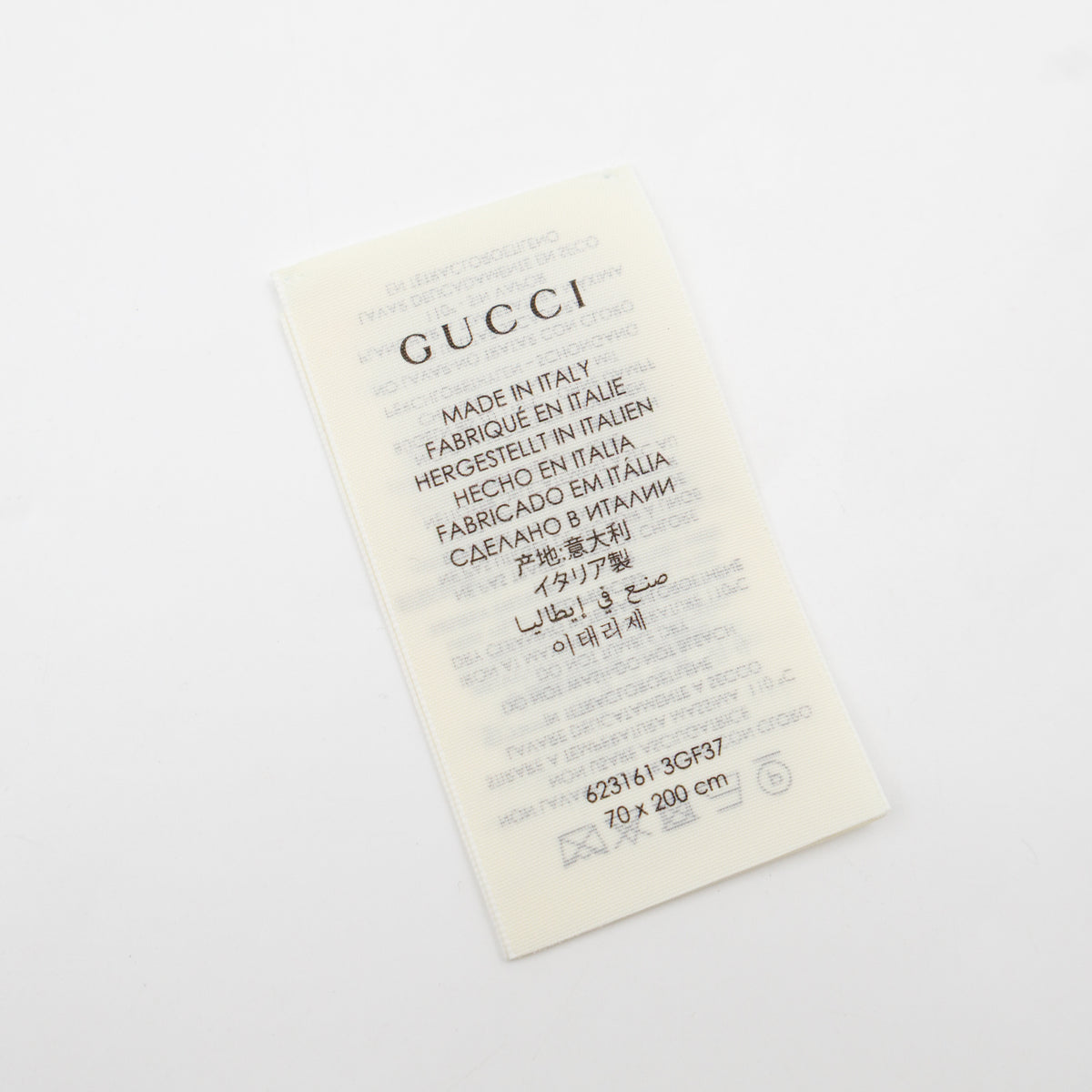 Metallic Guccissima Scarf Periwinkle Silver