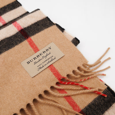 Cashmere Reversible Scarf Nova Check Heart Print