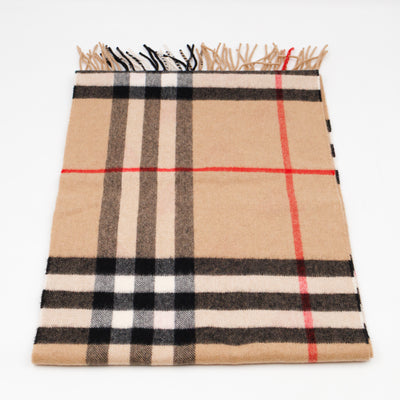 Cashmere Reversible Scarf Nova Check Heart Print