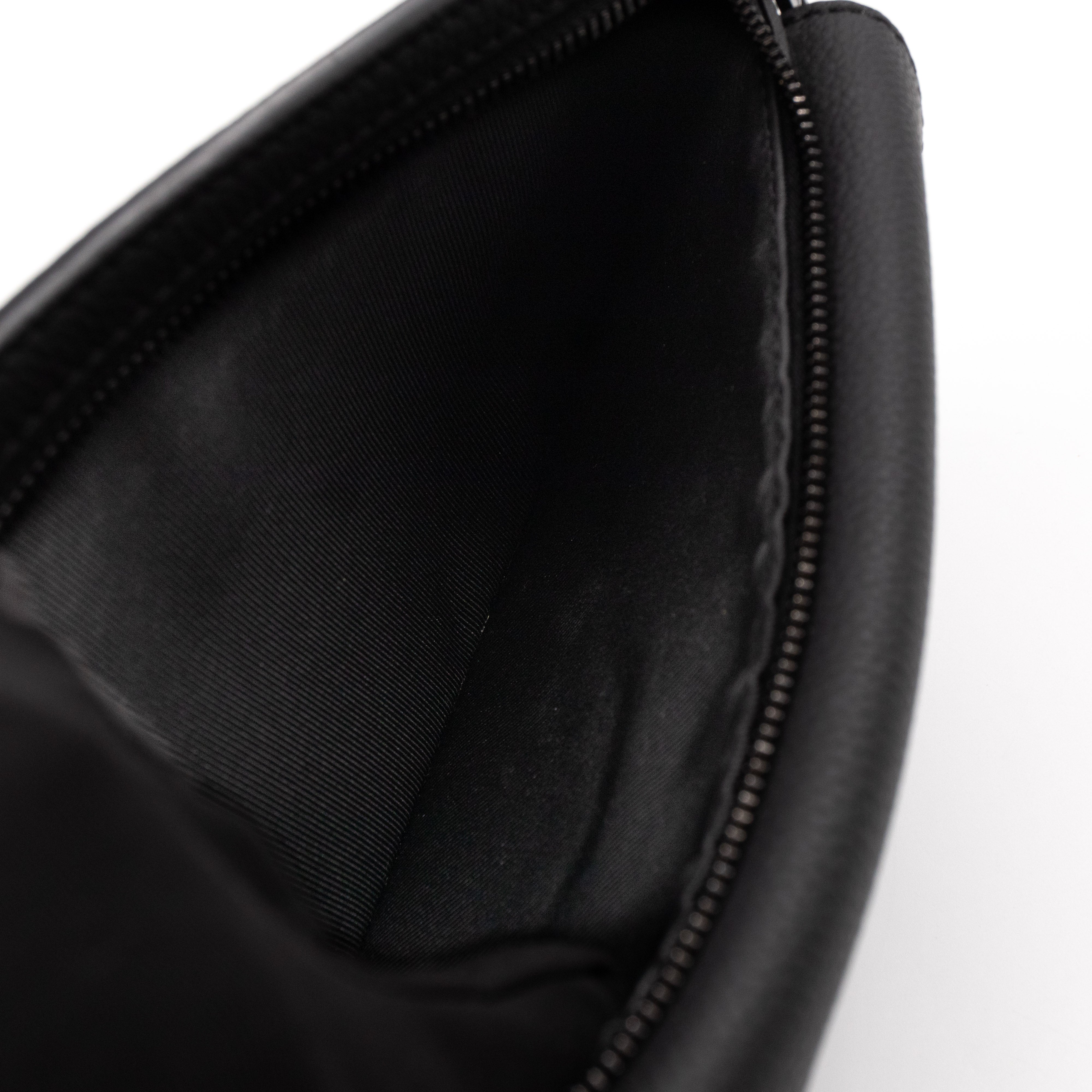 LV Aerogram Takeoff Sling Bag Black Leather