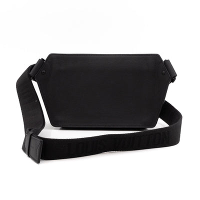 LV Aerogram Takeoff Sling Bag Black Leather