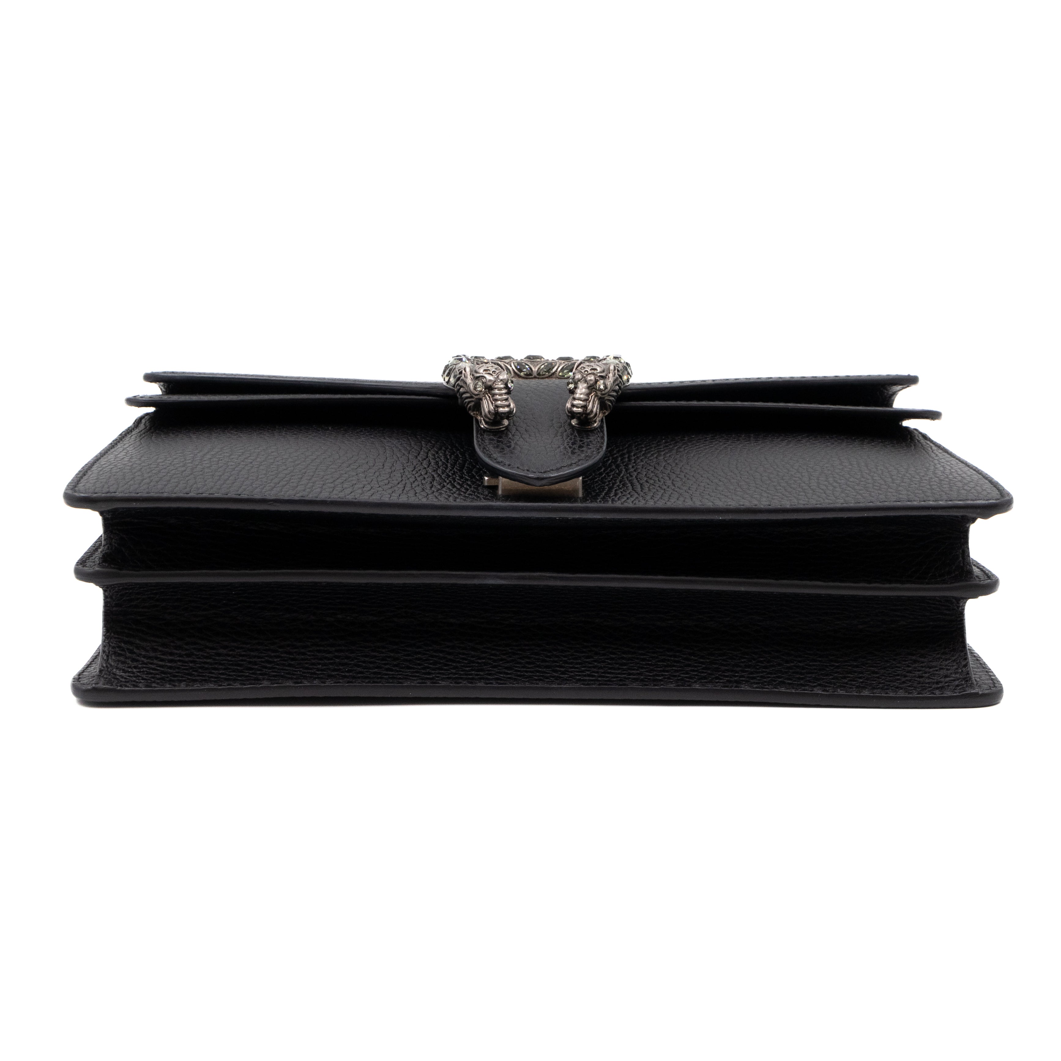 Dionysus Small Black Leather