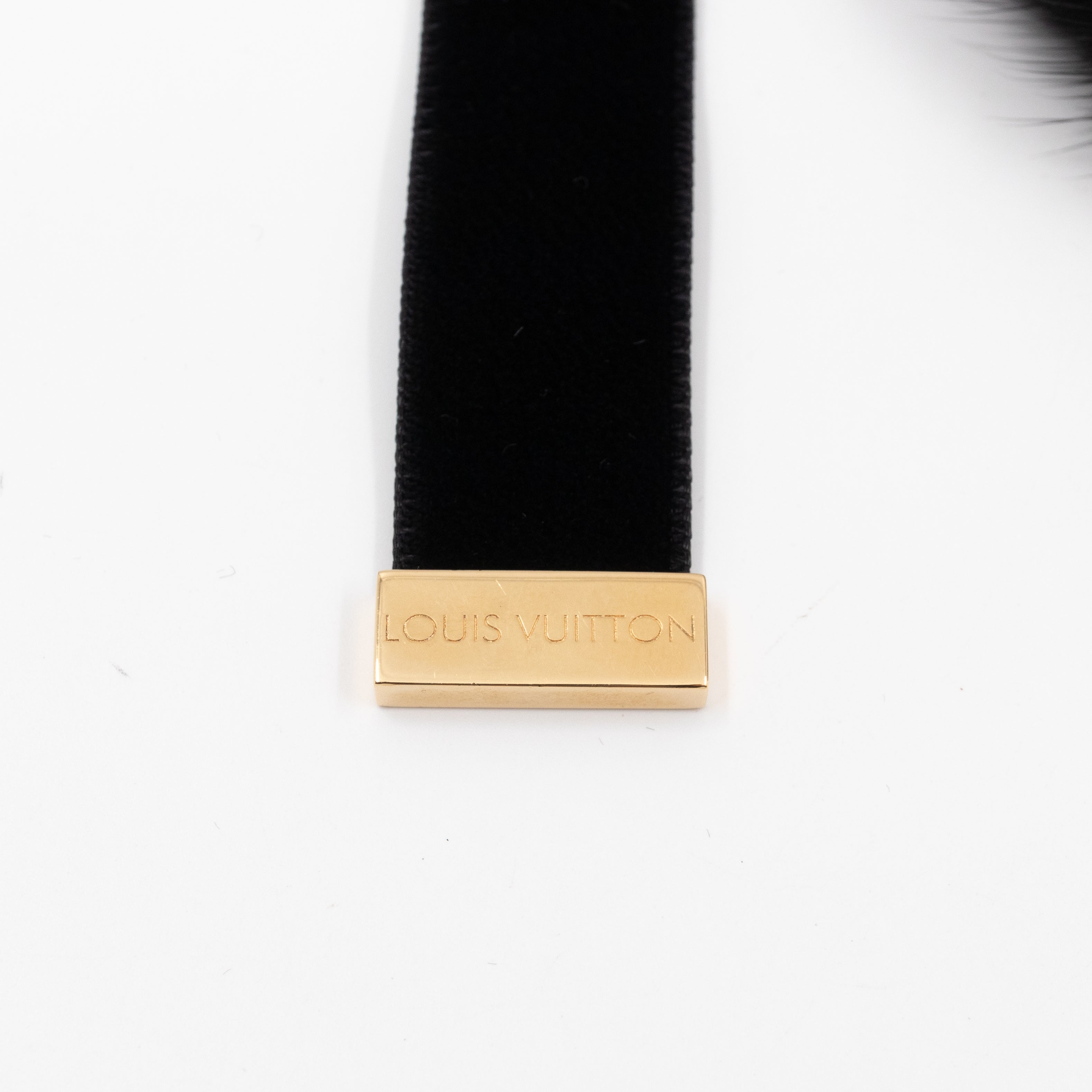 Link Ava Mink Fur Chain Necklace Black