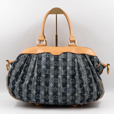 Porte Epaule Cruise Raye Cabas GM Blue Denim