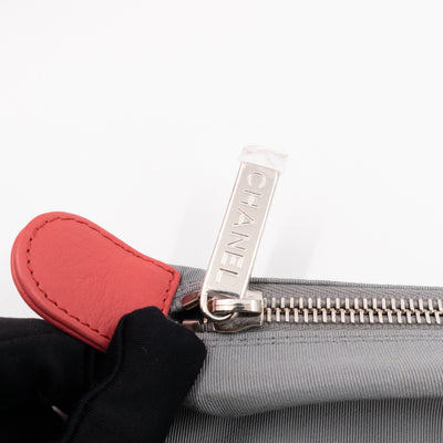 Executive Cerf Tote Coral Pink Leather Silver