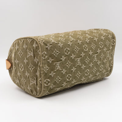Neo Speedy Green Denim Monogram