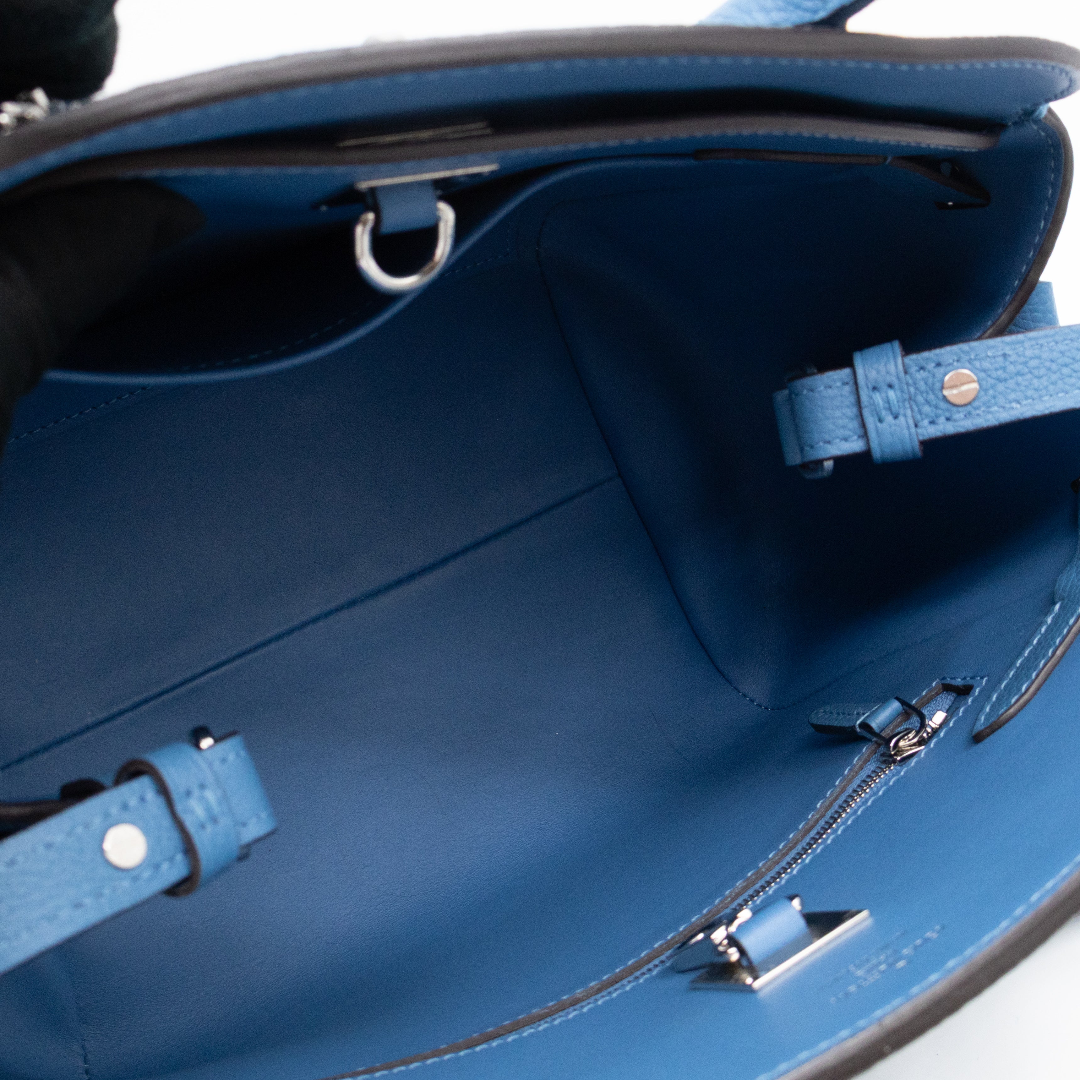 Milla PM Bleu Denim Veau Nuage Leather