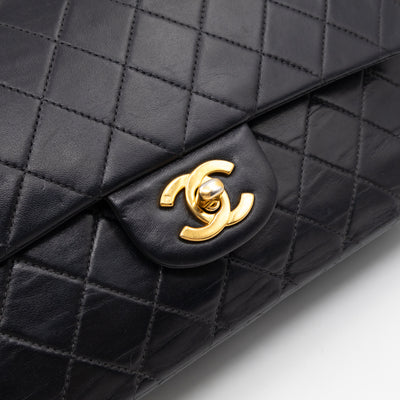 Classic Double Flap Bag Black Lambskin Gold