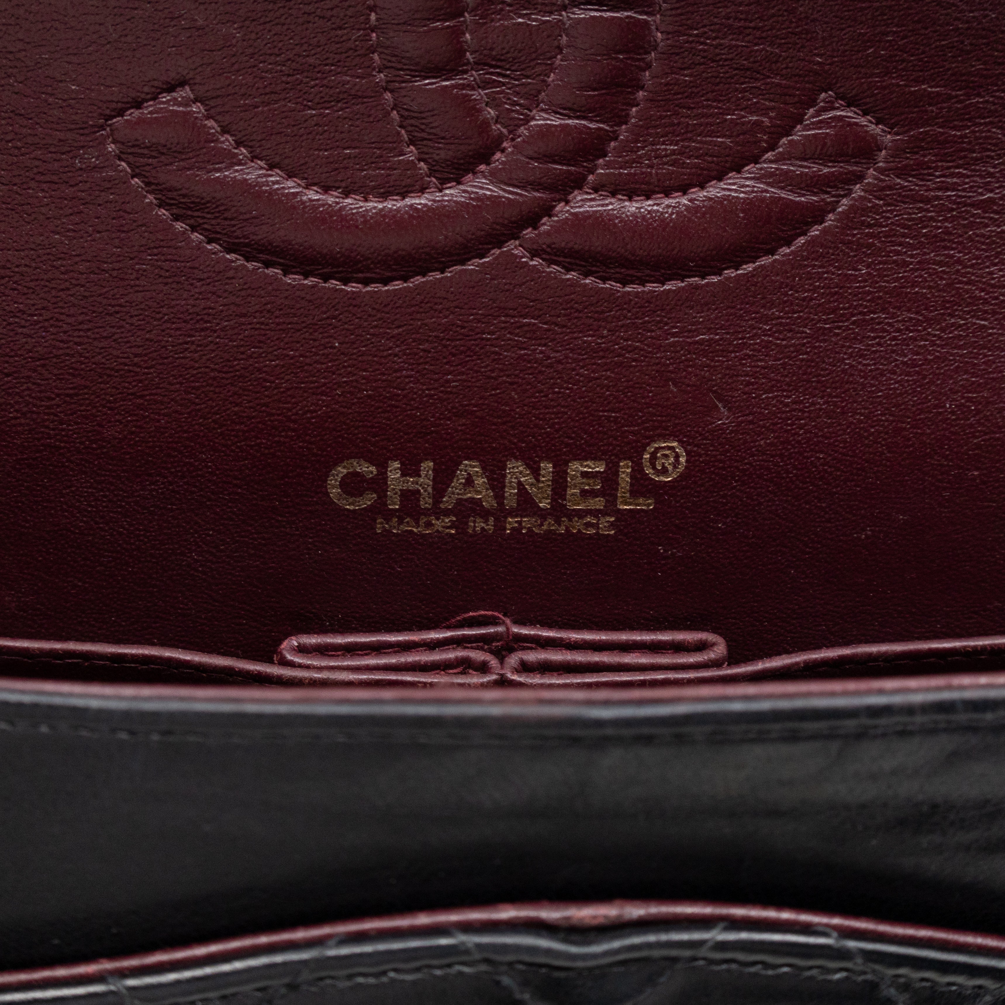 Classic Double Flap Bag Black Lambskin Gold