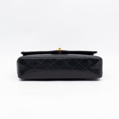 Classic Double Flap Bag Black Lambskin Gold