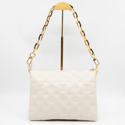 Coussin PM Creme White Leather