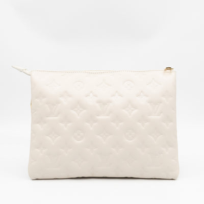 Coussin PM Creme White Leather