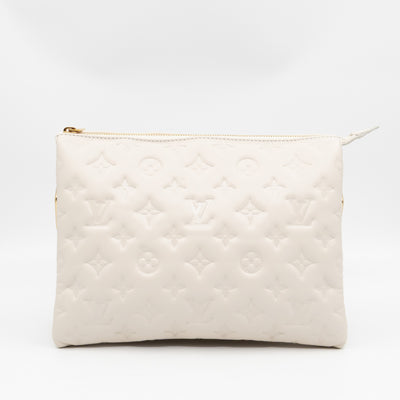 Coussin PM Creme White Leather
