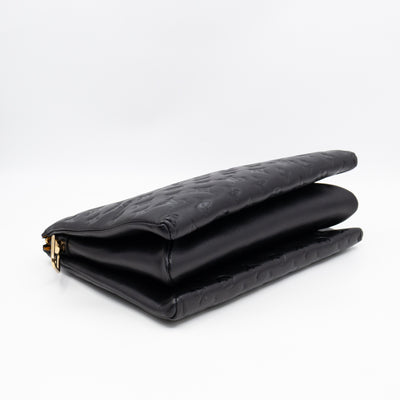 Coussin MM Black Leather