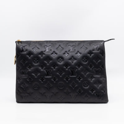 Coussin MM Black Leather