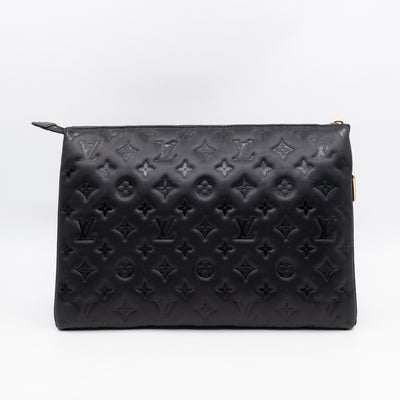 Coussin MM Black Leather