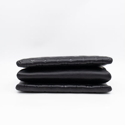 Coussin MM Black Leather