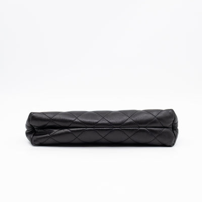 Icare Maxi Shopping Tote Black Leather
