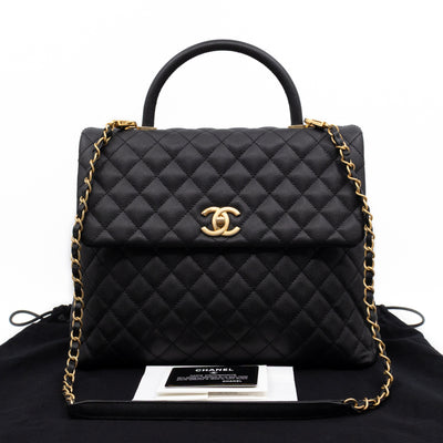 Coco Handle Large Black Caviar