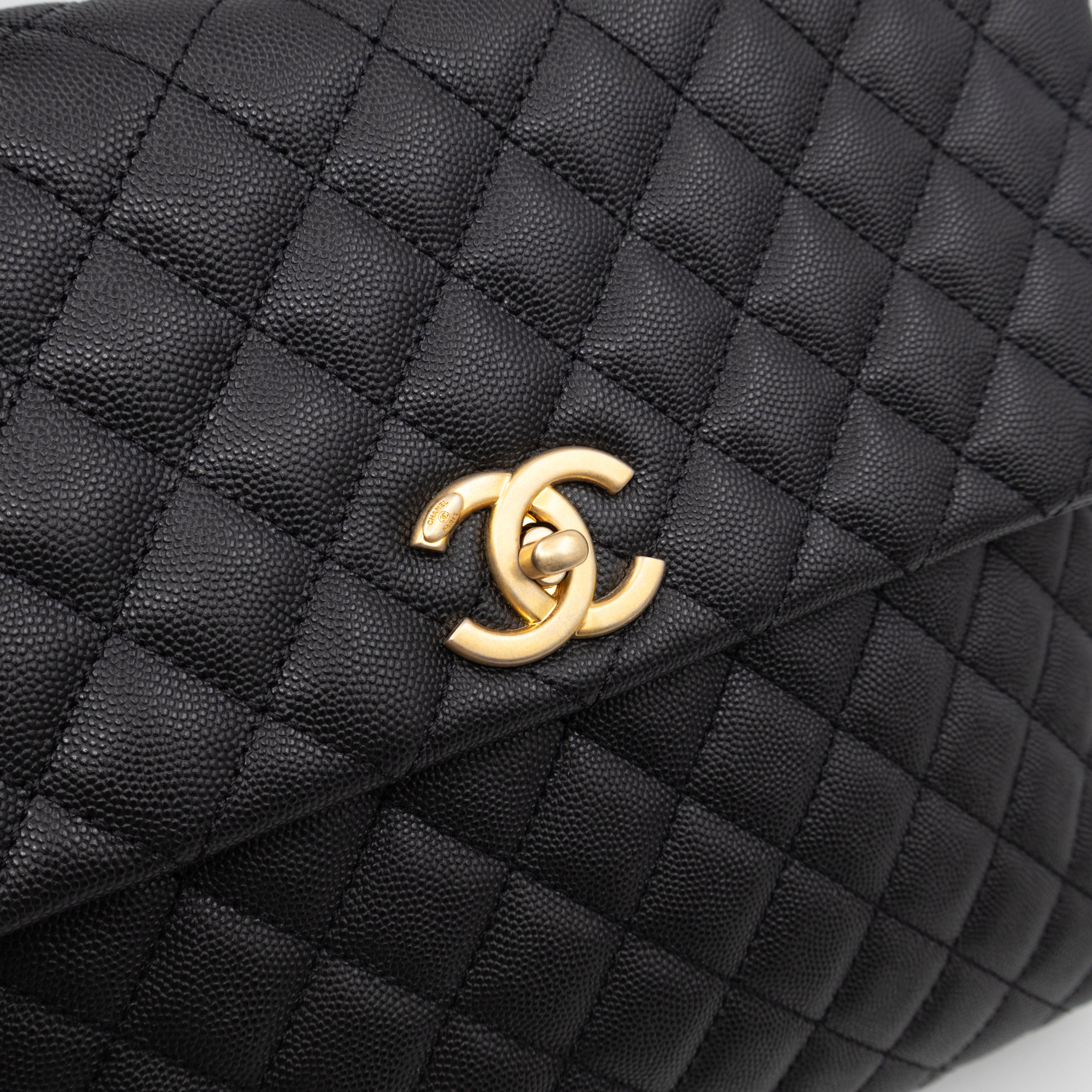 Coco Handle Large Black Caviar